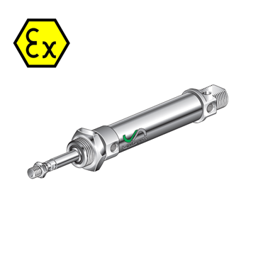 Cilindri pneumatici ATEX con pistone magnetico e smorzatori d’urto serie XDVM