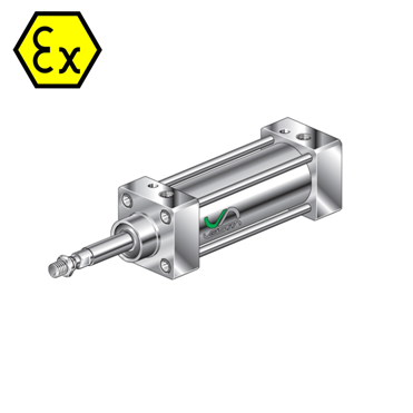 ATEX Pneumatic cylinders for harsh environment conditions and tie-rods version XXJSS series