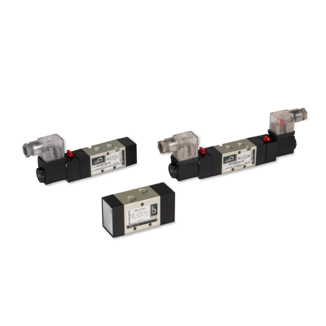High-resistance valves and solenoid valves E series
